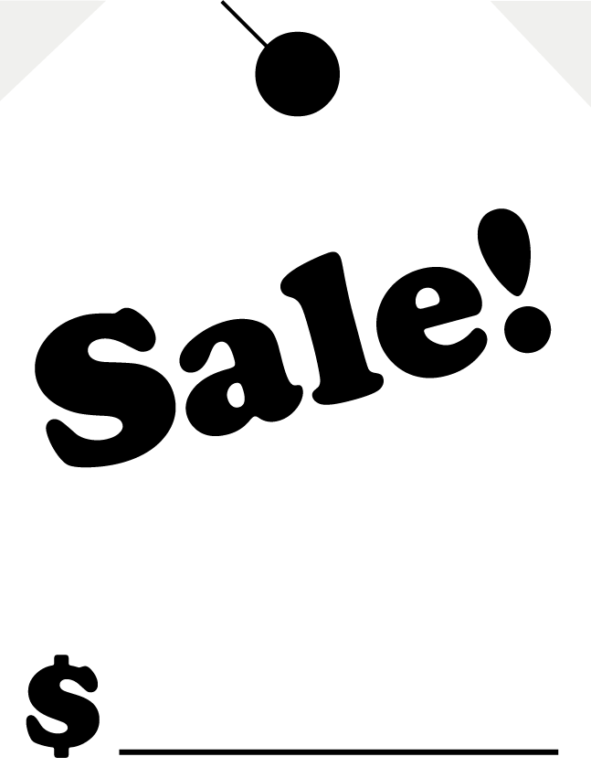 Auto Dealer Car Mirror Hang Tag 9 x 12 - Sale! (sku: 500002)