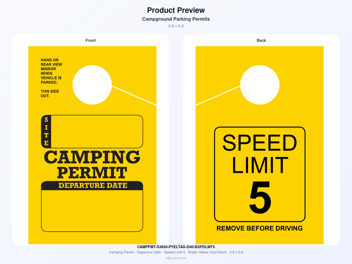 Campground Parking Permits
