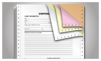 Continuous Tractor Feed Carbonless Forms